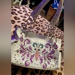Cowgirl trendy butterfly bag